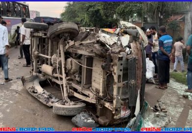 রূপগঞ্জে ট্রাক-লেগুনা মুখোমুখি সংঘর্ষ: চালকসহ আহত ৮